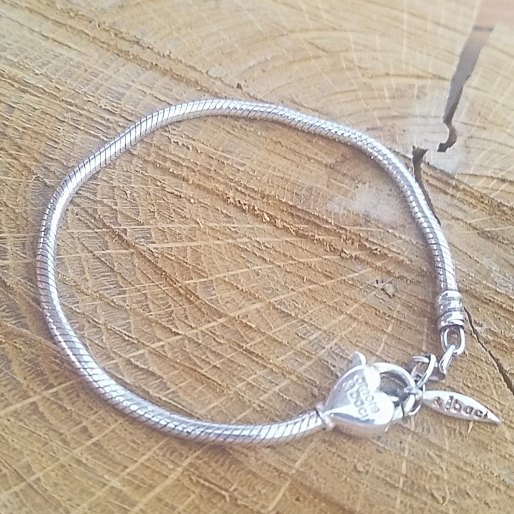 😍Amore & Baci SterlingSilver Ital Charm Bracelet - Picture 1 of 2